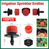 100X Adjustable Micro Flow Dripper for Garden Irrigation Hose