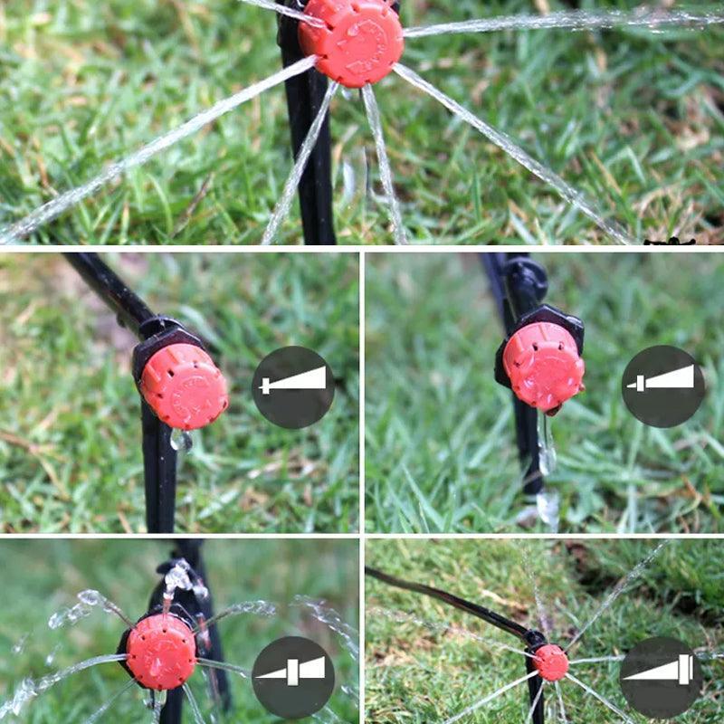 Irrigation Pumps: 100X Adjustable Micro Flow Dripper for Garden Irrigation Hose