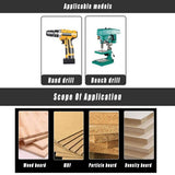 Screwdrivers: 3x Square Hole Mortising Chisel Drill Bit Woodworking Saw Tools for Drilling