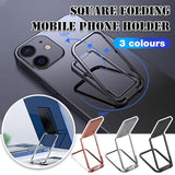 Laptop Stands: Portable Multifunctional Folding Metal Mobile Phone Holder Bracket Desktop Stand - Silver