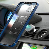 Laptop Stands: Portable Multifunctional Folding Metal Mobile Phone Holder Bracket Desktop Stand - Silver