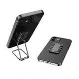 Laptop Stands: Portable Multifunctional Folding Metal Mobile Phone Holder Bracket Desktop Stand - Silver