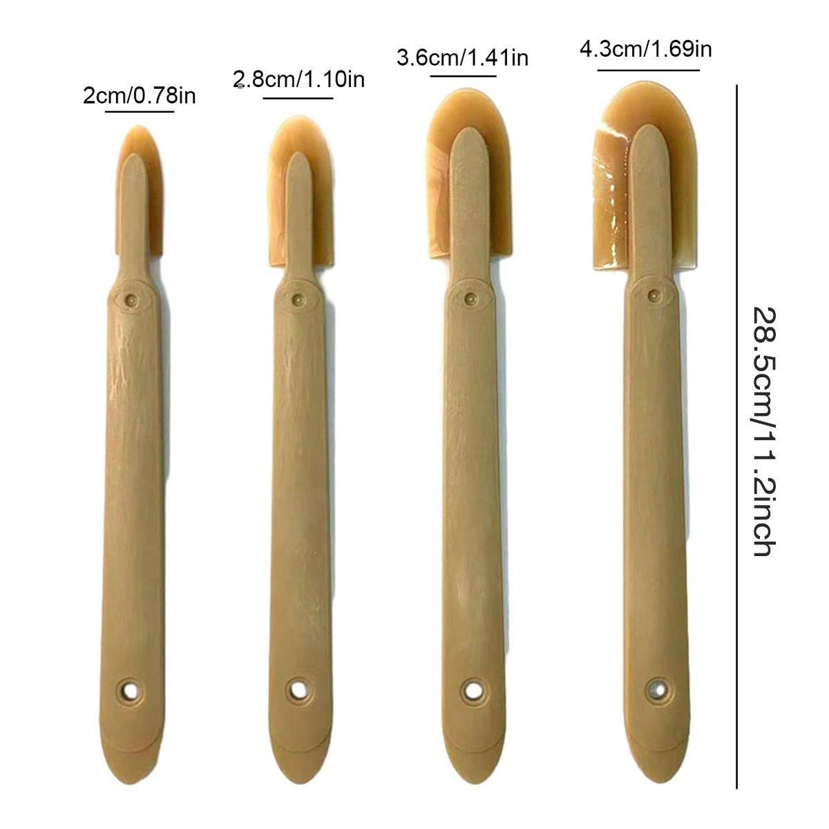 Caulking Tools: 4pcs Squeegee Plastic Grout Sealant Spatula Caulk Applicator Tool Set for Home