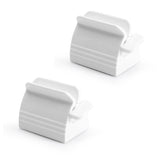 Oral Care: Large Bathroom Toothpaste Squeezer Tube Easy Stand Dispenser Rolling Holder Seat - Red