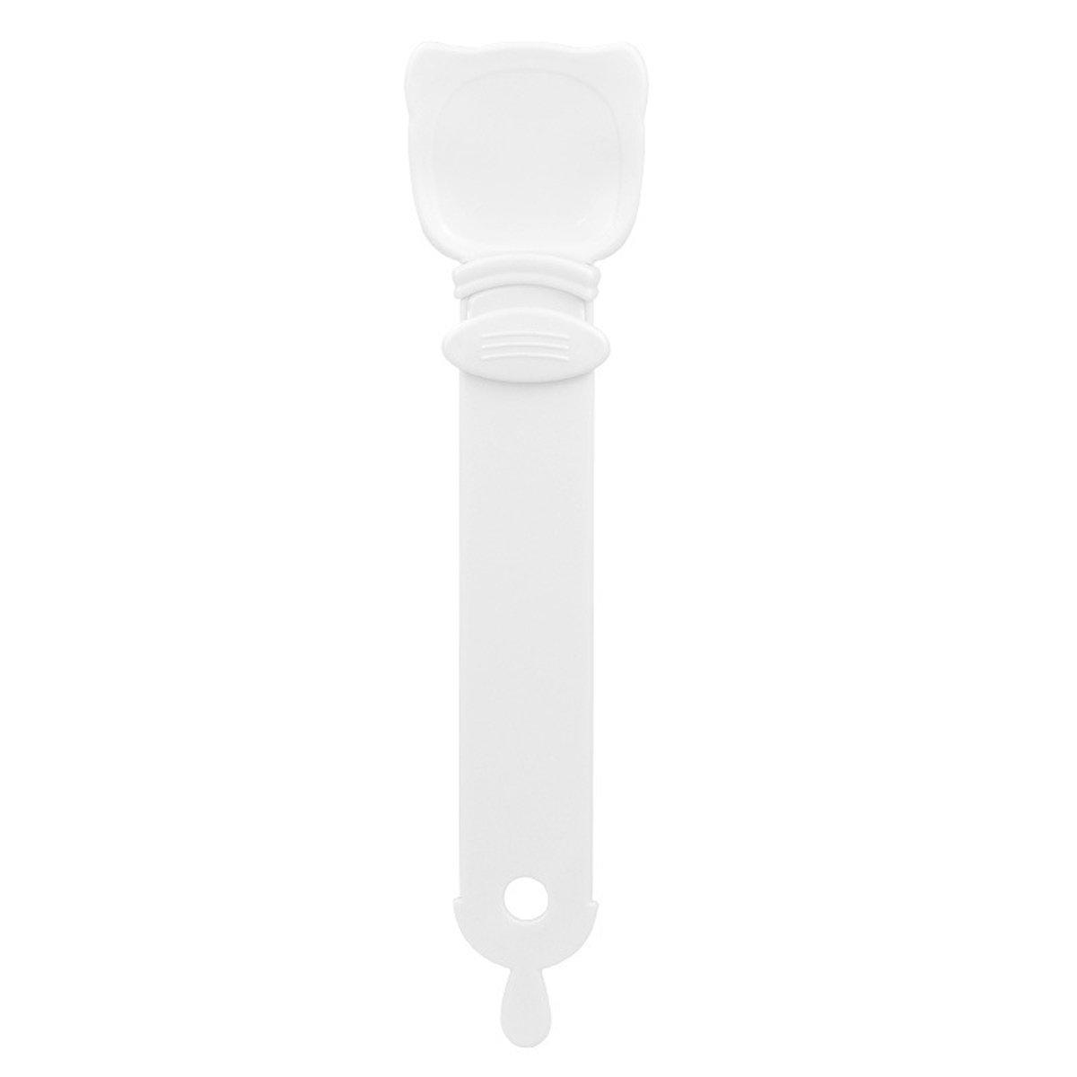 Cat Bowls, Feeders & Waterers: Cat Strip Scoop Squeezer Feeder Snack Spoon Easy Cat Feeding Treats - Orange