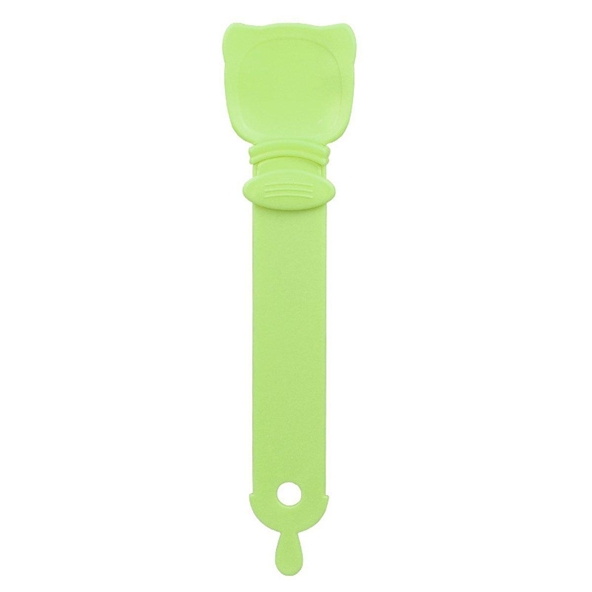 Cat Bowls, Feeders & Waterers: Cat Strip Scoop Squeezer Feeder Snack Spoon Easy Cat Feeding Treats - White