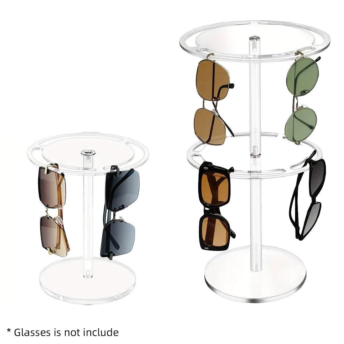 Men's Accessories: 360 Degree Rotating Eyeglasses Display Stand Desktop Holder Organizer Glasses Storage - 1-Layer