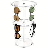 360 Degree Rotating Eyeglasses Display Stand Desktop Holder Organizer Glasses Storage - 1-Layer