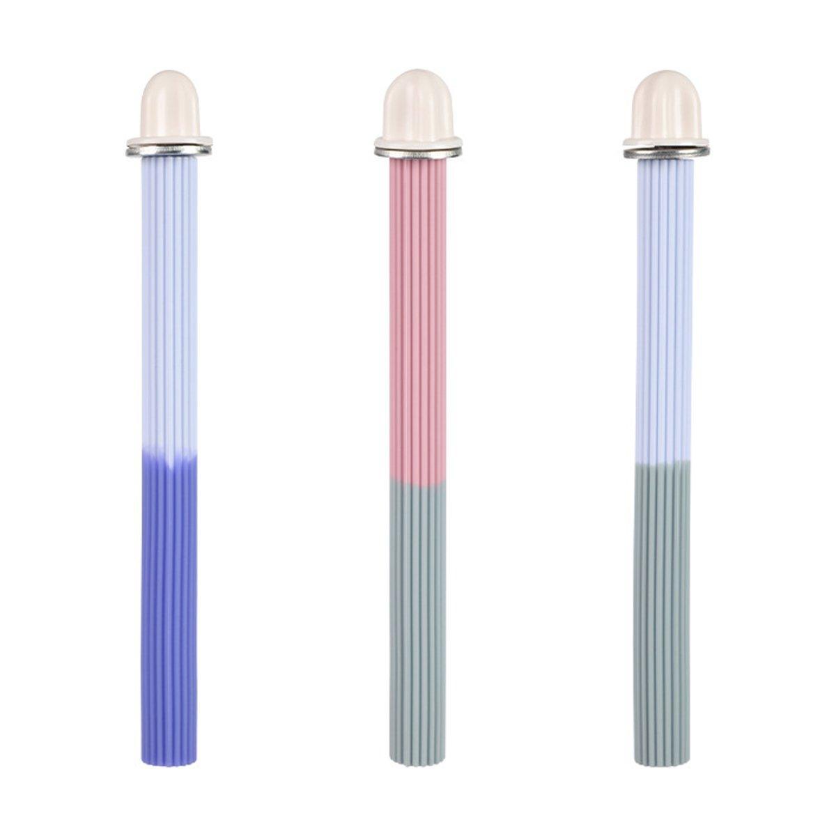 Bird Cage Accessories: Non-Slip Silicone Parrot Perch Stand Stick Grinding Claw Bird Cage Accessories - White Grey