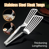BBQ Tools: Stainless Steel Steak Tongs Multi-Functional Kitchen Tool for BBQ and Fried Fish