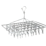 30/40/55 Pegs Stainless Steel Laundry Sock Underwear Clothes Dryer Rack Hanger - 30Pegs