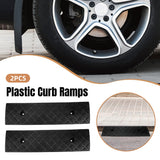 Mobility & Accessibility: Uphill Step Ramp Pad 2PCS Plastic Slope Threshold Ramp Pad For Driveway Support