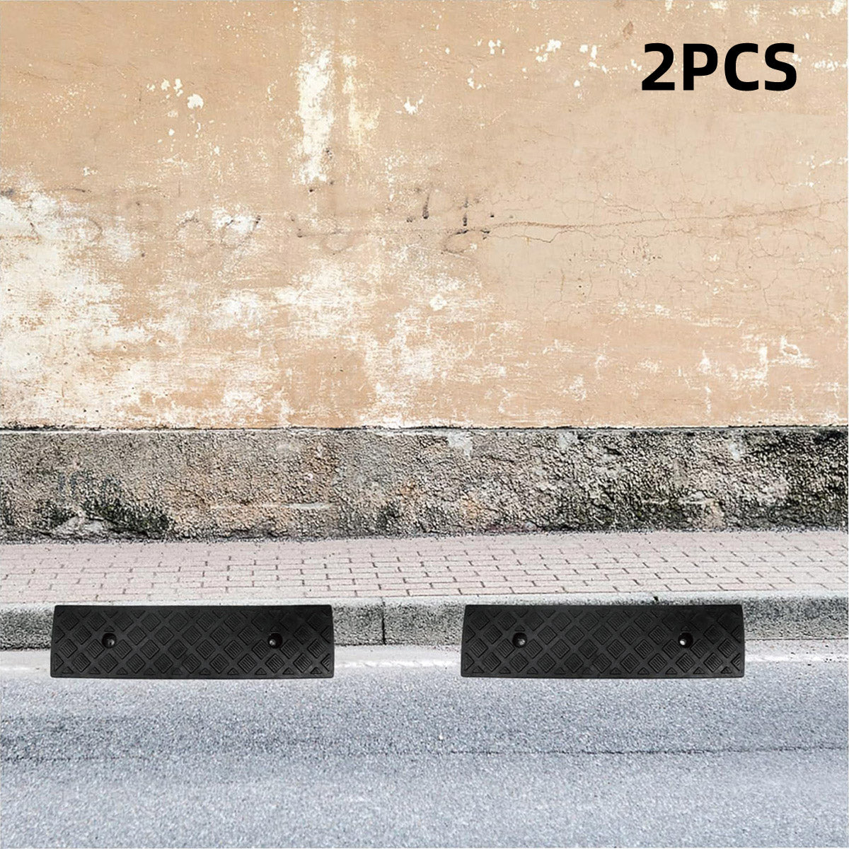 Mobility & Accessibility: Uphill Step Ramp Pad 2PCS Plastic Slope Threshold Ramp Pad For Driveway Support