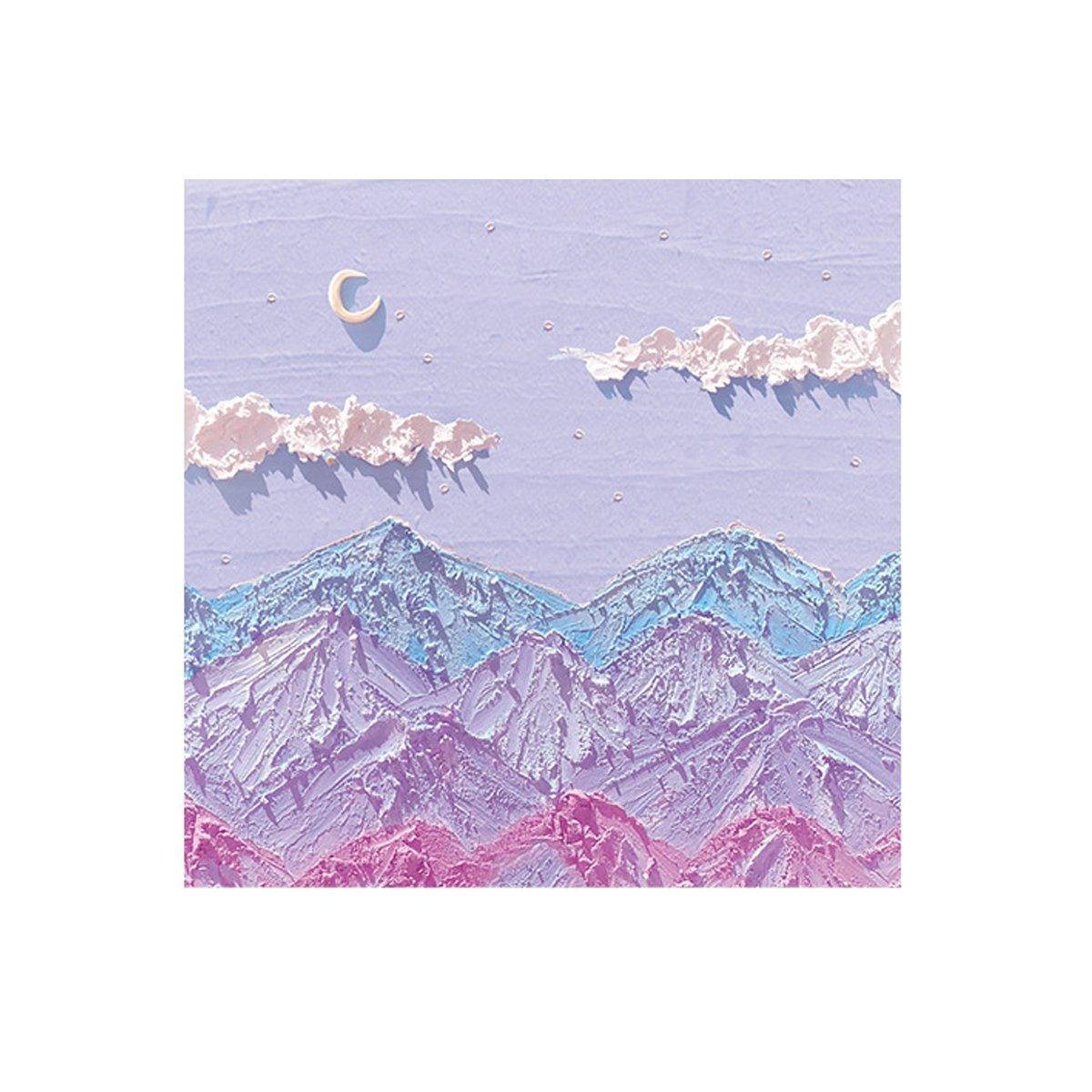 Paper Products: 800 Sheets Colorful Oil Painting Sticky Notes Memo Pads Self-Adhesive Notes - 1#