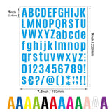 10pcs Letter Stickers Colorful DIY Scrapbooking Water Bottle Greeting Cards - Dark Blue