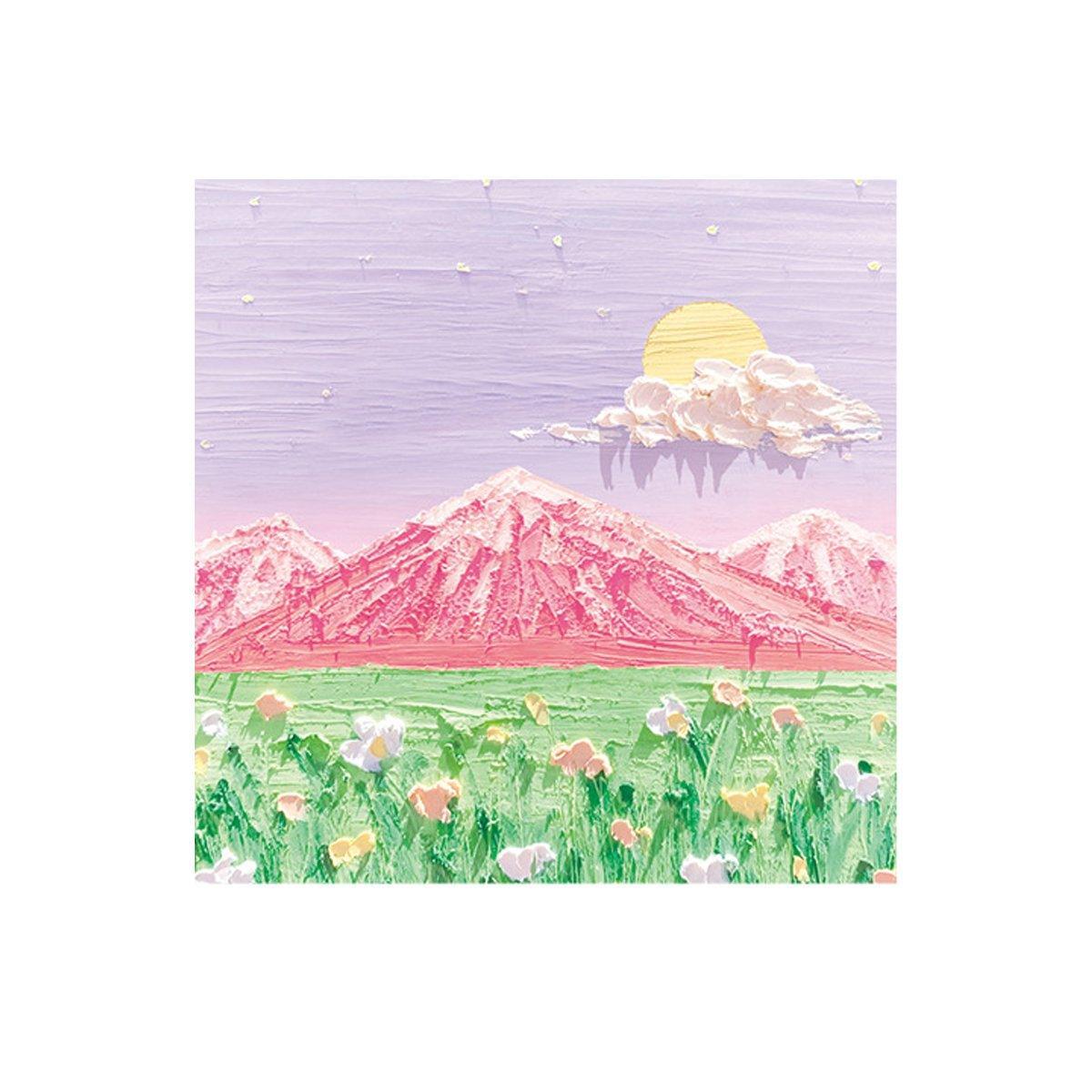 Paper Products: 800 Sheets Colorful Oil Painting Sticky Notes Memo Pads Self-Adhesive Notes - 2#