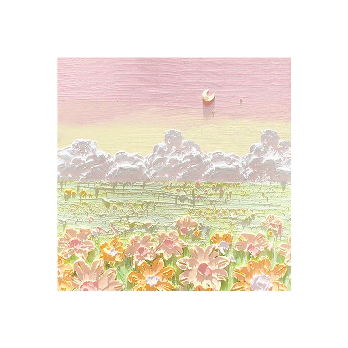 Paper Products: 800 Sheets Colorful Oil Painting Sticky Notes Memo Pads Self-Adhesive Notes - 3#