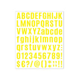 10pcs Letter Stickers Colorful DIY Scrapbooking Water Bottle Greeting Cards - White