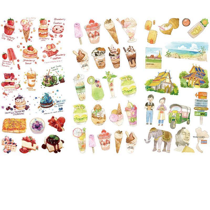 Labels: 15-Style Creative Student Graffiti Sticker Set Small Fresh Sticker - E-Cute Pet