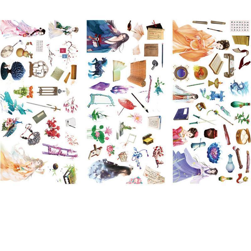 Labels: 15-Style Creative Student Graffiti Sticker Set Small Fresh Sticker - E-Cute Pet