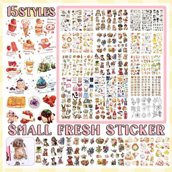 15-Style Creative Student Graffiti Sticker Set Small Fresh Sticker - A-Alchemist's ar tifact