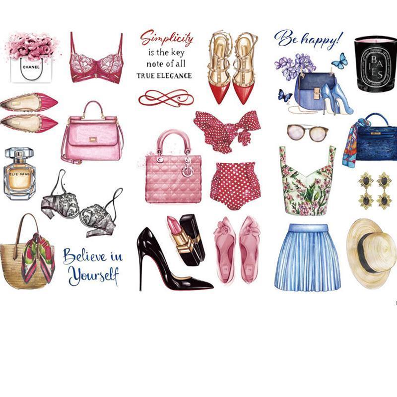 Labels: 15-Style Creative Student Graffiti Sticker Set Small Fresh Sticker - I-Young Lady Of Note