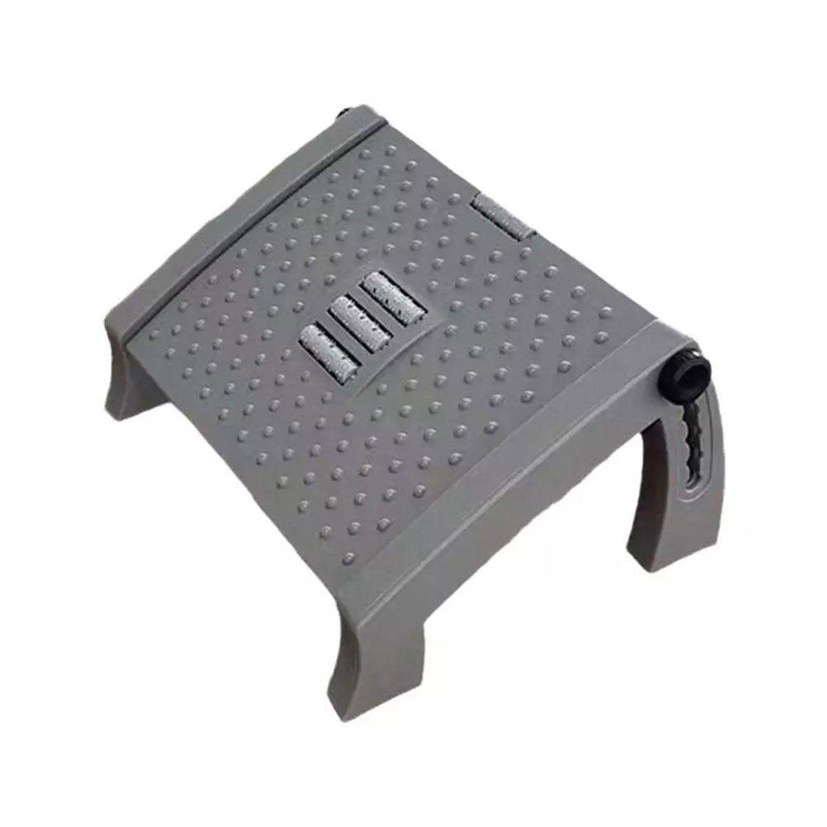 1PC Adjustable Office Foot Rest Pedal Stool Sofa Leg Support for Home or Desk Use - Black
