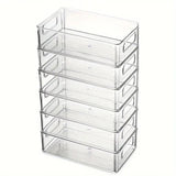 6pcs Transparent Fridge Organizer Storage Box for Kitchen and Food Organization