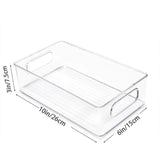 6pcs Transparent Fridge Organizer Storage Box for Kitchen and Food Organization