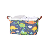 2pcs Foldable Cotton Linen Storage Baskets Home Organizer Box Office Supplies - Little Elephant