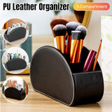Toy Boxes: PU Leather Desktop Organiser Remote Control Office Cosmetic Storage Box Holder