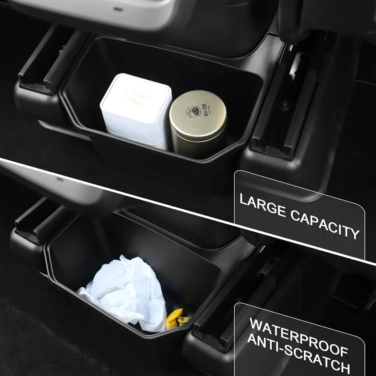 For Tesla Model Y Rear Center Organizer Backseat Storage Box Bin Accessories