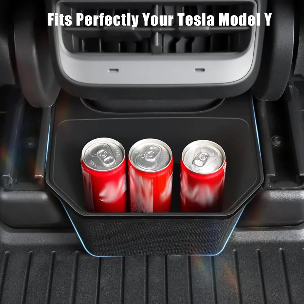 For Tesla Model Y Rear Center Organizer Backseat Storage Box Bin Accessories