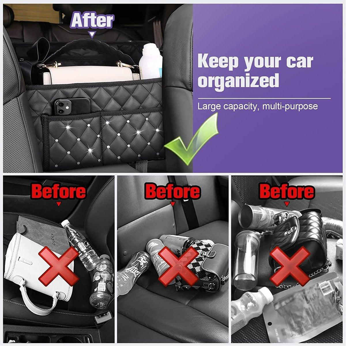 Automotive Decor: Car Hanging Storage Bag Organiser for Seat Back Front Storage Pocket Holder