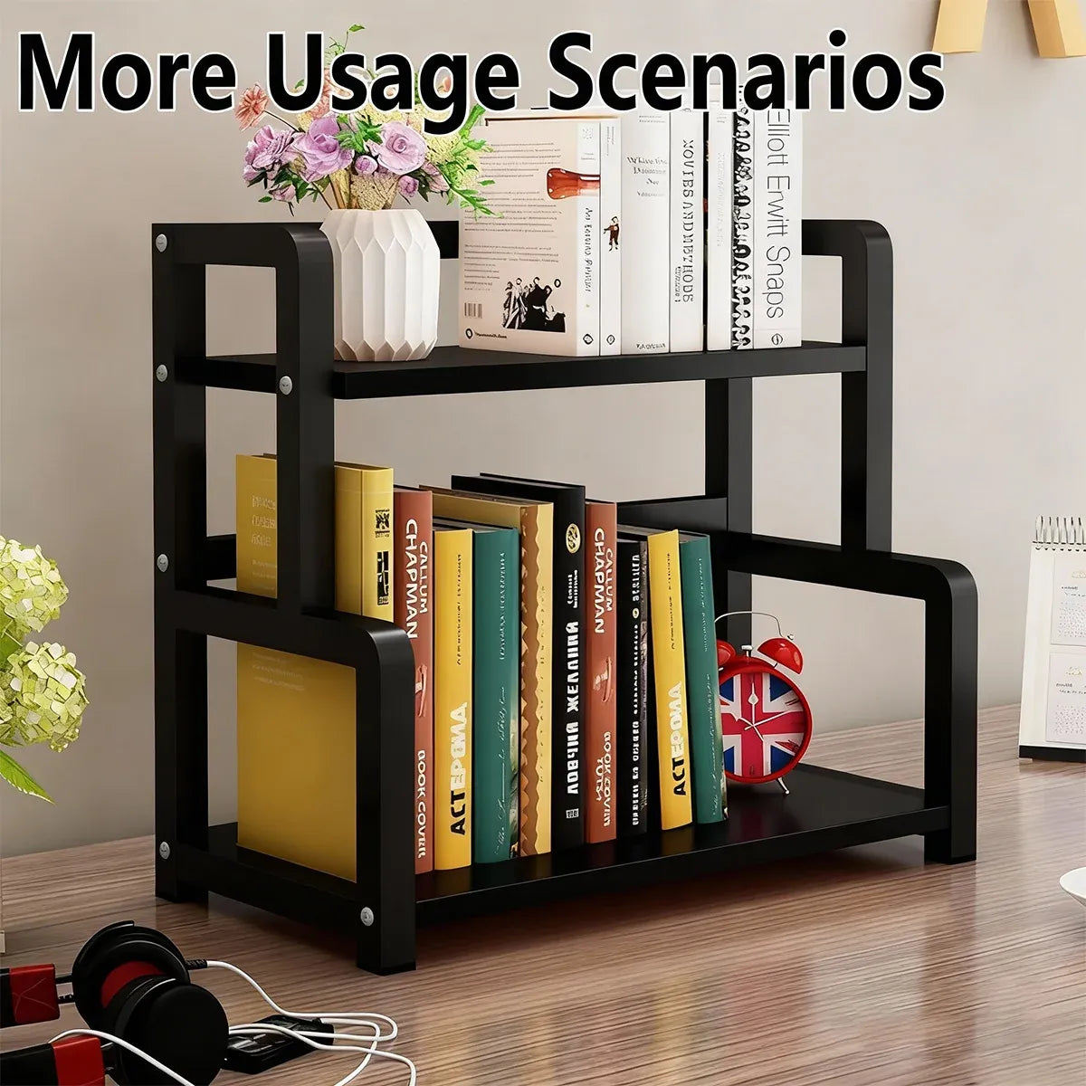 2 Tier Kitchen Spice Rack Storage Organizer Seasoning Stand Shelf Countertop