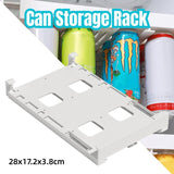 Food Storage: Refrigerator Hanging Drink Organizer Can Holder for Space Saving Kitchen Storage