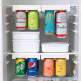 Food Storage: Refrigerator Hanging Drink Organizer Can Holder for Space Saving Kitchen Storage