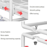 Kitchen & Dining Trolleys: Pull Out Kitchen Storage Rack Basket Drawer Dish Organizer Slide Cabinet Shelf - White