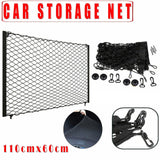 Automotive Decor: Car Net Organizer Storage Large Boot Cargo Trunk Luggage Tidy Suv Rear Universal