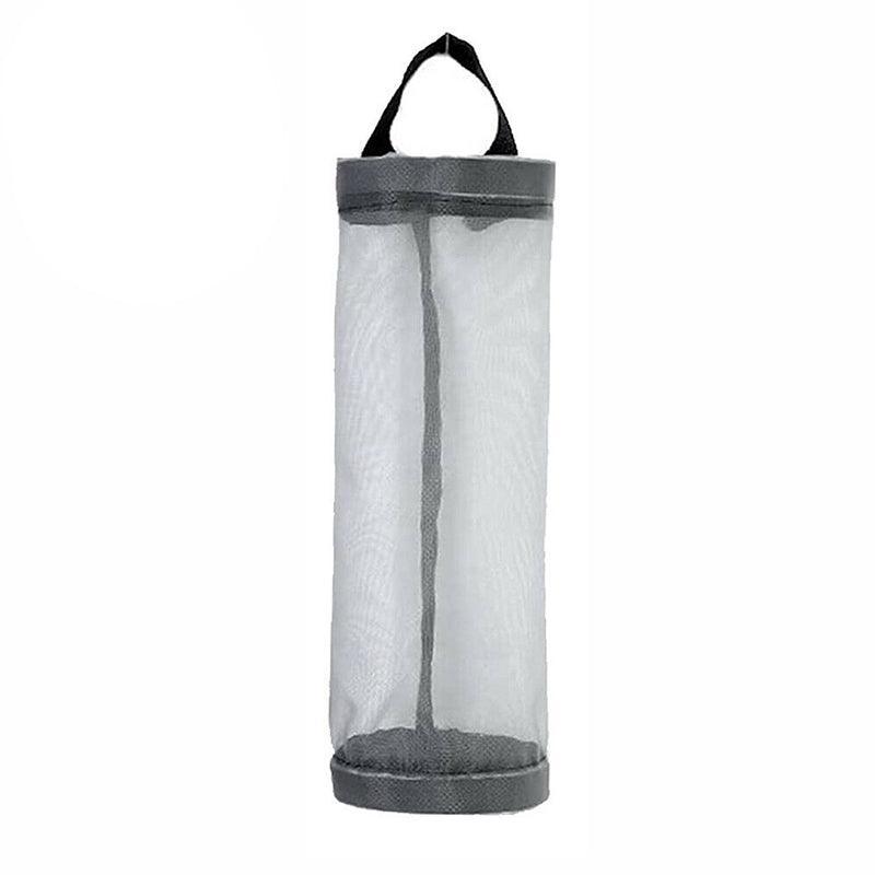 Clothing & Wardrobe Storage: Hanging Mesh Bag Organizer Dispenser for Plastic or Trash Bags Storage Holder - Black