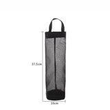 Clothing & Wardrobe Storage: Hanging Mesh Bag Organizer Dispenser for Plastic or Trash Bags Storage Holder - Grey