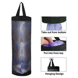 Clothing & Wardrobe Storage: Hanging Mesh Bag Organizer Dispenser for Plastic or Trash Bags Storage Holder - Grey