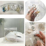 30X Transparent Jewelry Storage Book Small Plastic Gifts Reclosable Jewelry Bags