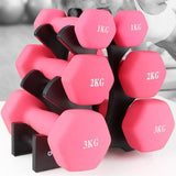 Weightlifting Machines & Racks: Dumbbell Storage Holder Gym Hand Weight Stand 3-Tier Tree Rack Weights Organizer