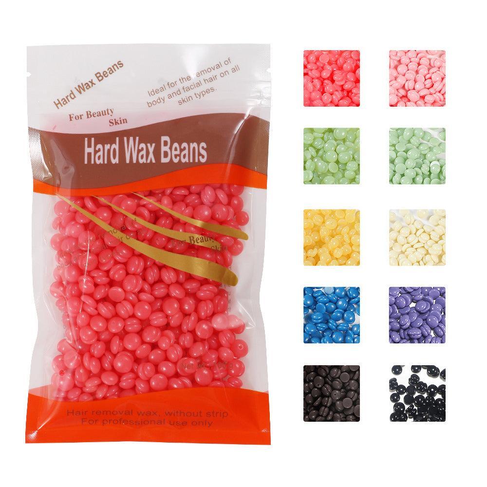 Tattoo Suppliers: 300G Hard Wax Bean No Strip No Pain Hot Film Body Waxing Hair Removal Depilatory - Strawberry