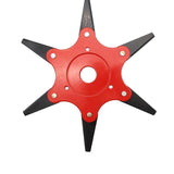 6 Teeth Grass Trimmer Brush Cutter Head Steel Garden Tools Strimmer Mower Blade AU