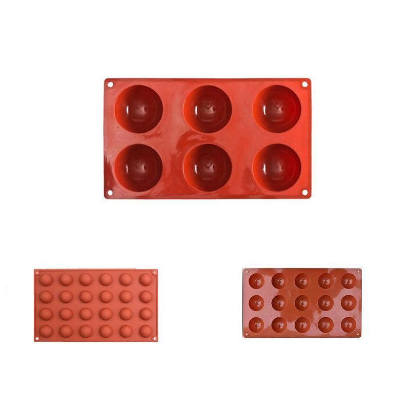 Bakeware & Accessories: Soap Mold Cake Mould Kitchen Accessories Kitchenware Silicone Gel Baking Tools - 24 semicircle