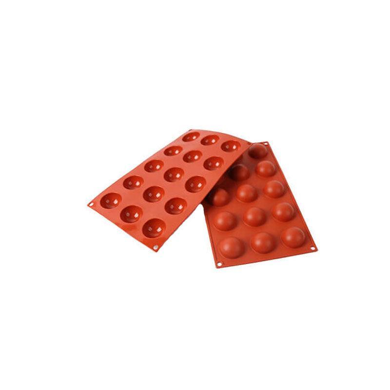 Bakeware & Accessories: Soap Mold Cake Mould Kitchen Accessories Kitchenware Silicone Gel Baking Tools - 24 semicircle