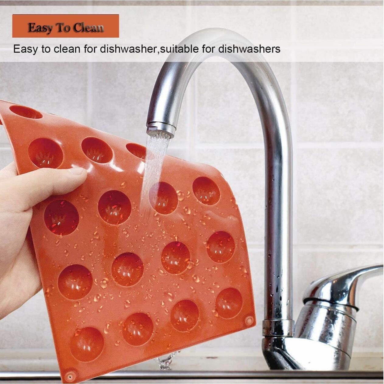 Bakeware & Accessories: Soap Mold Cake Mould Kitchen Accessories Kitchenware Silicone Gel Baking Tools - 24 semicircle