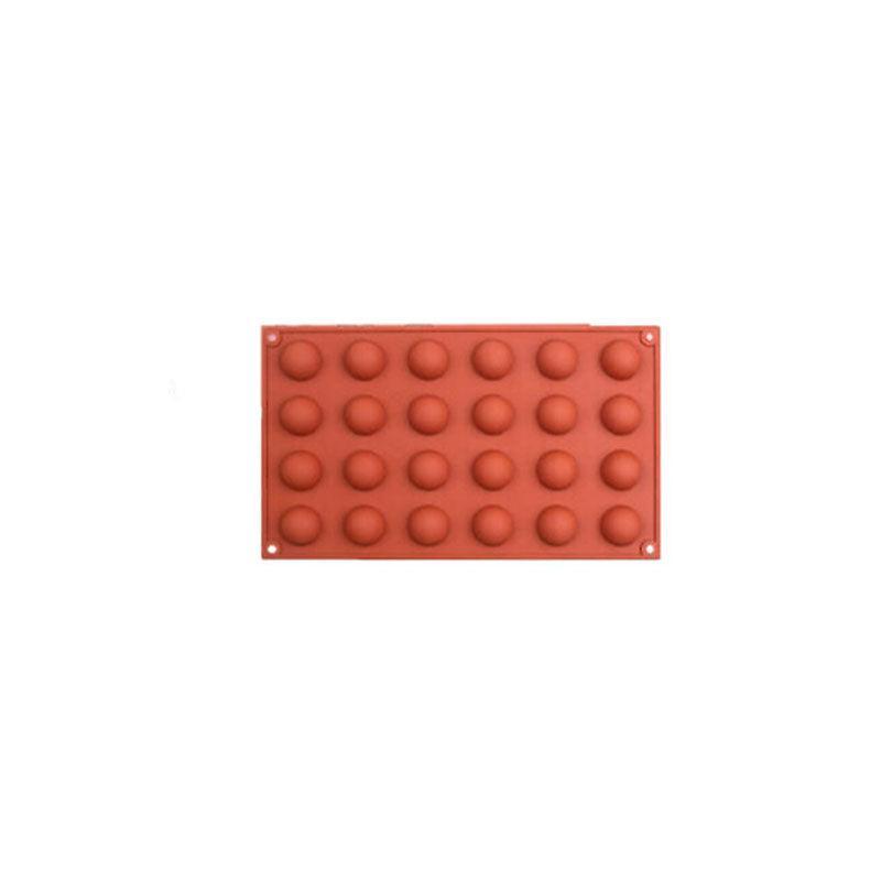 Bakeware & Accessories: Soap Mold Cake Mould Kitchen Accessories Kitchenware Silicone Gel Baking Tools - 24 semicircle